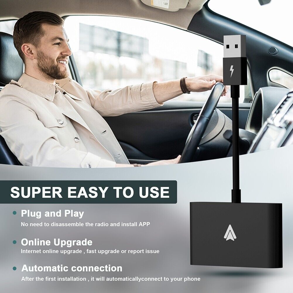 USB Wireless Receiver For Apple Carplay Adapter bluetooth Auto Navigation Stereo - Office Catch