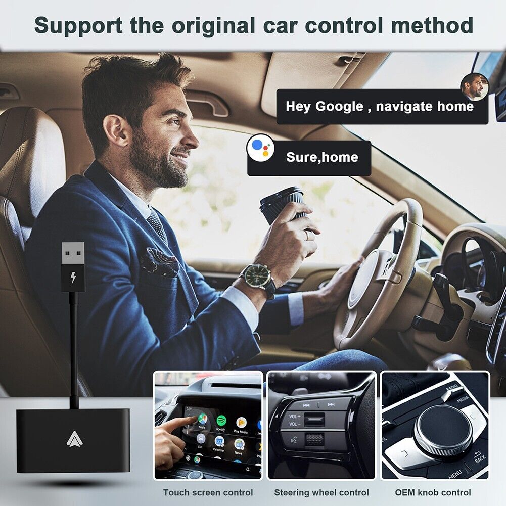 USB Wireless Receiver For Apple Carplay Adapter bluetooth Auto Navigation Stereo - Office Catch