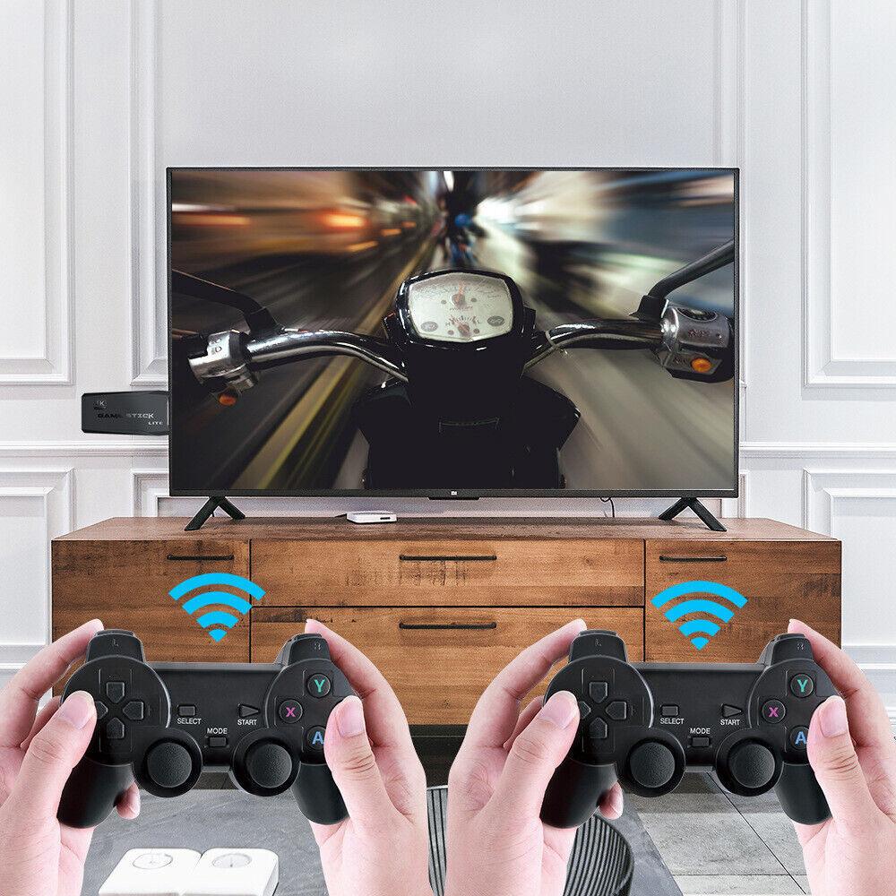 Video Game Console Retro 10000+ Games TV Stick 64G 4K HDMI 4 Wireless Controller - Office Catch