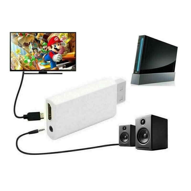 Wii HDMI Adapter 1080p to HDMI Converter 3.5mm Audio HD Video Output Connector - Office Catch