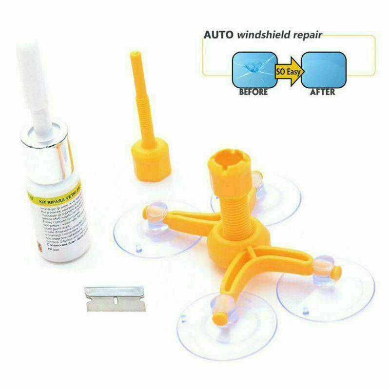 Windscreen Repair Kit Car Glass Chip Resin Cracked Fix Tool - Office Catch