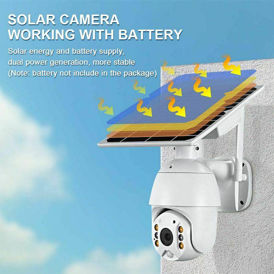 Wireless LED WIFI Solar Powered Security Camera - Office Catch